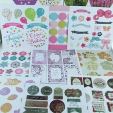 CLEARANCE  8 Sheets of Craftwork Cards Die Cut Toppers & Sentiments Lucky Dip