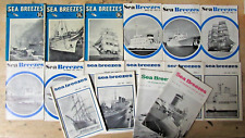 16 MEMORABLE SEA BREEZES MAGAZINES FROM THE 60'S & 70'S  ** PAPERBACK