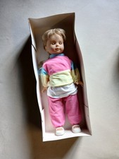 VINTAGE 23" WALKING TALKING BLONE HAIRED GIRL DOLL