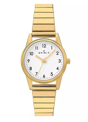Ladies white dial gold - ladies,