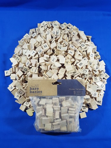 500 wooden scrabble letters - 1,500,