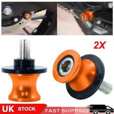Orange M10 Swing Arm Paddock Stand Bobbins Spools For KTM Duke 125 200 390 990