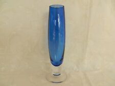 Dartington glass Blue slim