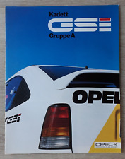 Opel Kadett GSi Gruppe A Brochure c.1984