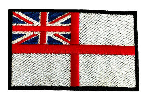 Royal navy white ensign iron - white,