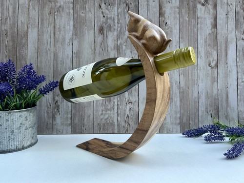 Wooden wine bottle holder - wine,