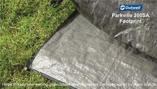 Outwell Parkville 200SA -Universal Footprint 305 x 180cms - Helps protect awning