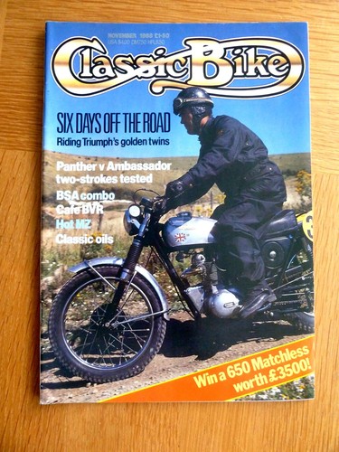 Classic bike magazine november - magazine,