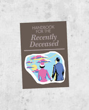 Beetlejuice Sticker! "Handbook for the Recently Deceased" tim burton, prop, jour
