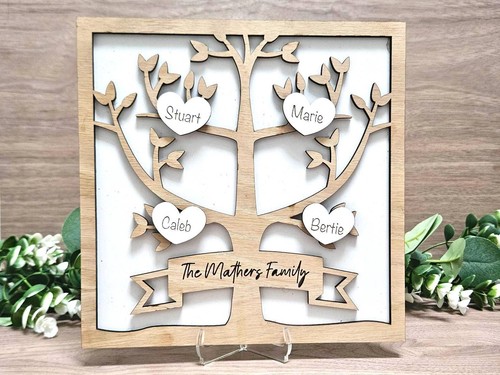 Wooden family tree - wooden,