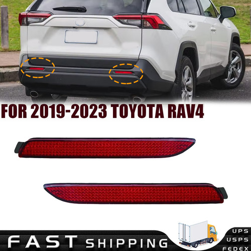 Red rear bumper reflector - reflector, led