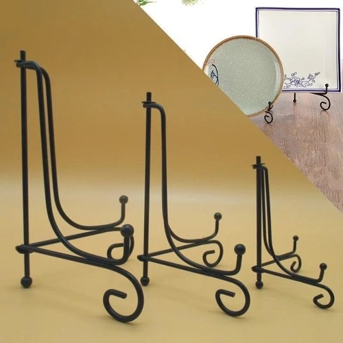Black iron display stand easel - stand,