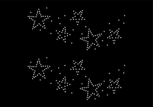 Star lace iron on - 2x,