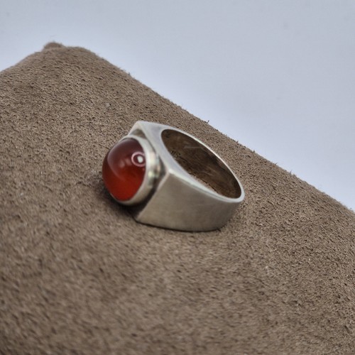 Sterling silver and - and, carnelian
