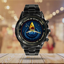 Star Trek 60th Anniversary Black Stainless Steel Watch
