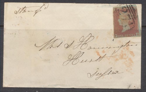 Sussex postmark 1854 - gb, qv