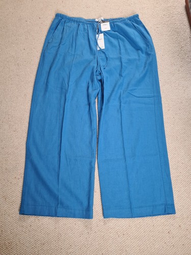 Linen mix blue - s,