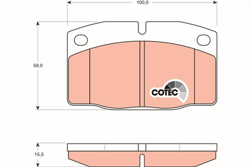 Gdb199 brake pad set - pad, set,