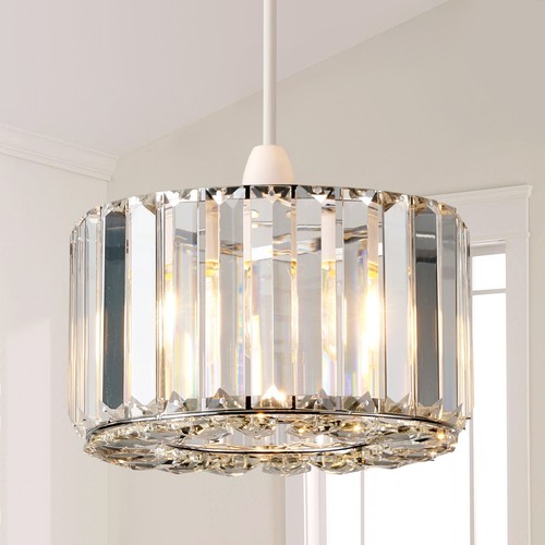 Easy fit pendant shade - easy, chrome