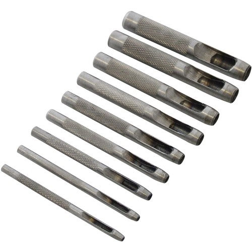 9pcs hollow hole punch set - hollow,