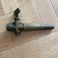 Vintage Brass spigot Victory label whiskey wine cider barrel tool tap keg 