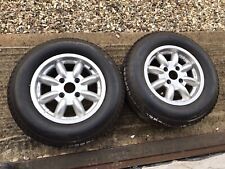 2.   JBW Mini lite 5.5 X 14 wheels with tyres (used) (see description)