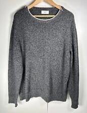 Mr P Jumper Mens 2XL Grey 100% Wool Made In Italy