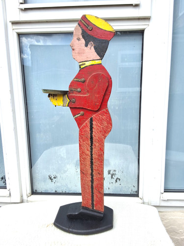 Vintage hand painted wooden - vintage,