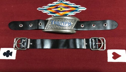 Triumph leather belt - triumph, vintage
