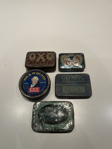 Lot vintage tins - 5,