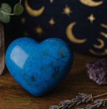 Blue howlite heart healing - howlite,