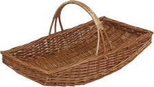 G001/1 Oblong Wicker Willow Garden Trug Basket Strong Brown Medium 56 X 29 X 10 