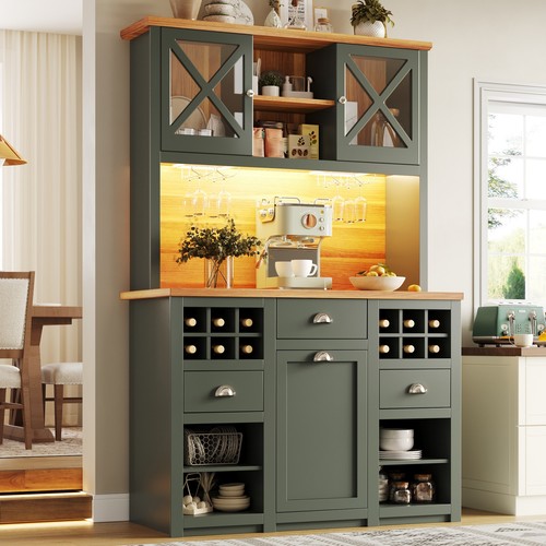 Tall kitchen cabinet with led - kitchen,
