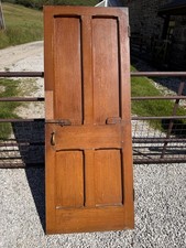 Oversized Victorian Pitch Pine Panelled Door