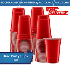 Disposable Red Party Cups American Party Cups 12oz / 16oz Ping Pong Cup Reusable