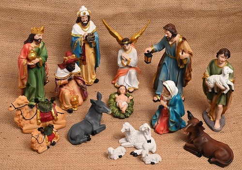 Pcs nativity set crib - 15,