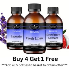 200ML Fragrance Oil - 130+ Scents - Candle Bath bomb Soap Making Wax Melts IFRA