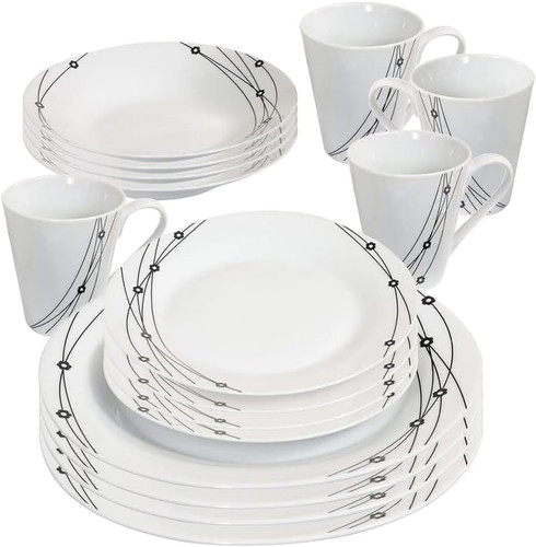 16pc dinner set bowl - set,