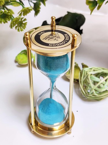 Brass sand timer hourglass - brass,