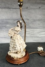 A Belcari Figuirine Table Lamp 1987 Made In Italy Vintage Collectable Item