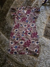 Tenki Floral Midi Dress – Soft Purple, Summer Garden Print, Size 12