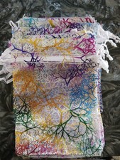 40 Drawstring Net Bags Jewellery Gift Bag Wedding Favours Colourful