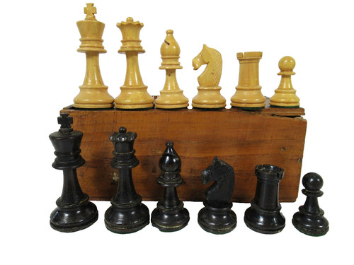 Vintage chess set staunton - vintage,