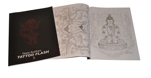 Tibetan buddhism tattoo flash - tibetan,