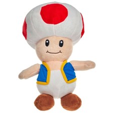 OFFICIAL NINTENDO SUPER MARIO LARGE 12" TOAD PLUSH SOFT TOY TEDDY NEW WITH TAGS