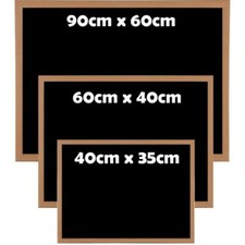 Blackboard wooden framed chalk - wooden,