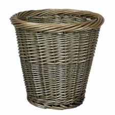 Wicker waste paper bin - waste,