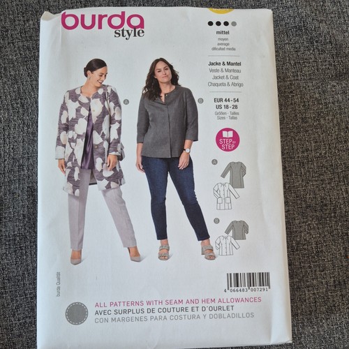 Burda 6034 jacket - jacket, coat