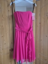 Dessy Collection Pink Dress Size 8 Detachable Straps Zip Fastening Fully Lined