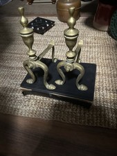 Pair of Antique Solid Brass